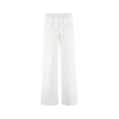 Aspesi Wide Trousers White, Dam