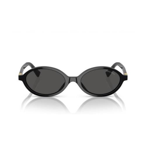 Miu Miu Miu Miu Mu04Zs Solglasögon Black, Dam