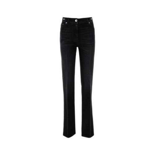 Versace Svarta Denim Jeans - Klassisk Modell Black, Dam