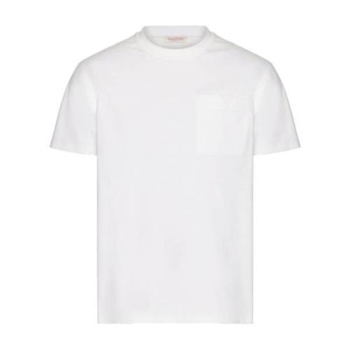 Valentino Garavani Vita T-shirts Polos för Män White, Herr
