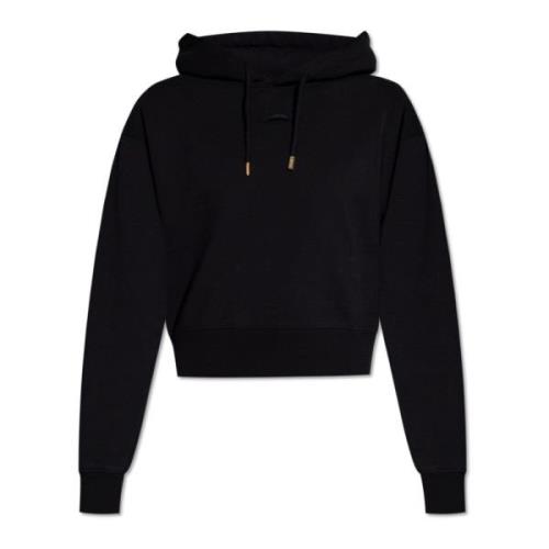 Jacquemus Hoodie med logotyp Black, Dam