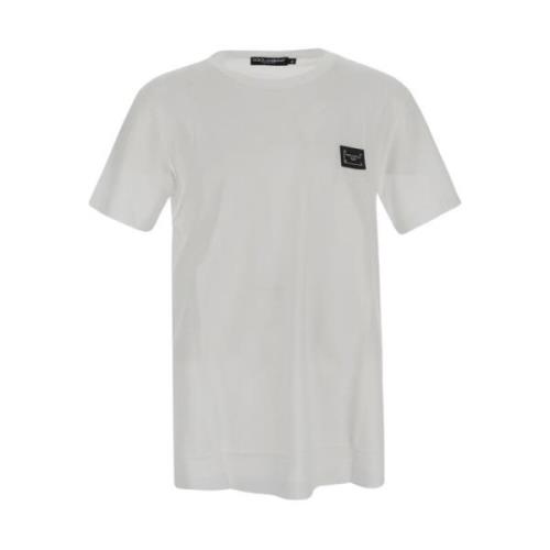 Dolce & Gabbana Lyxig Logo T-shirt White, Herr
