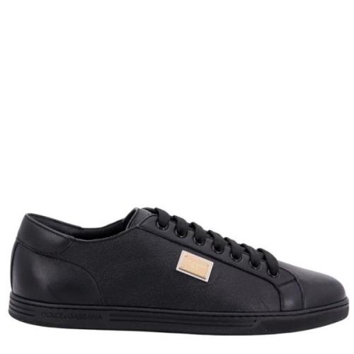 Dolce & Gabbana Svarta Sneakers för Män Black, Herr