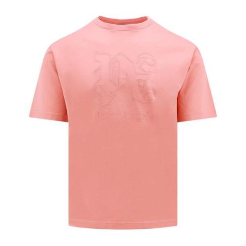 Palm Angels Rosa Ss24 T-shirt Pink, Herr
