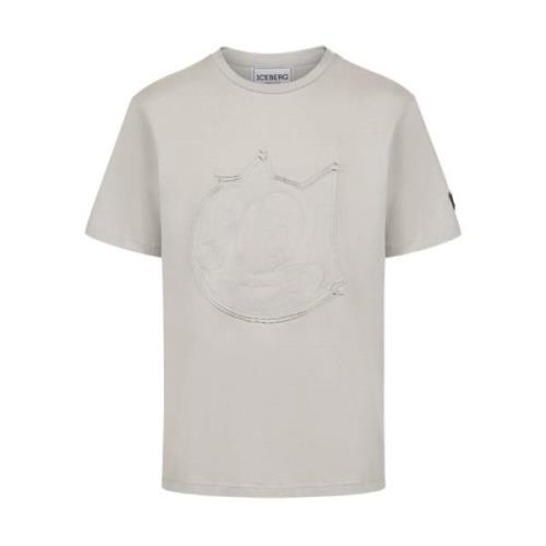 Iceberg T-shirt med tecknad grafik och logotyp Gray, Herr