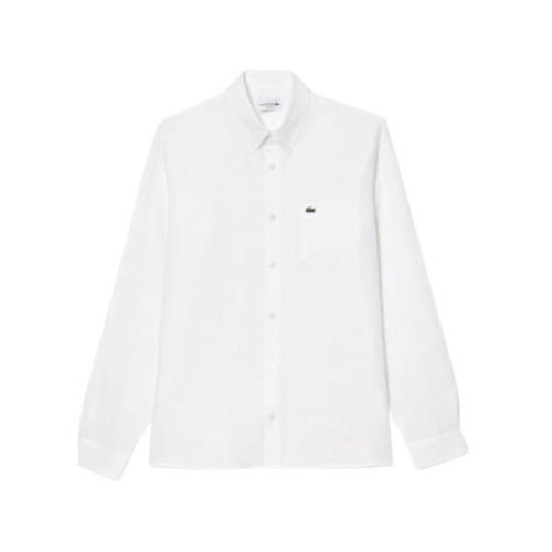 Lacoste Vita Skjortor för Män White, Herr
