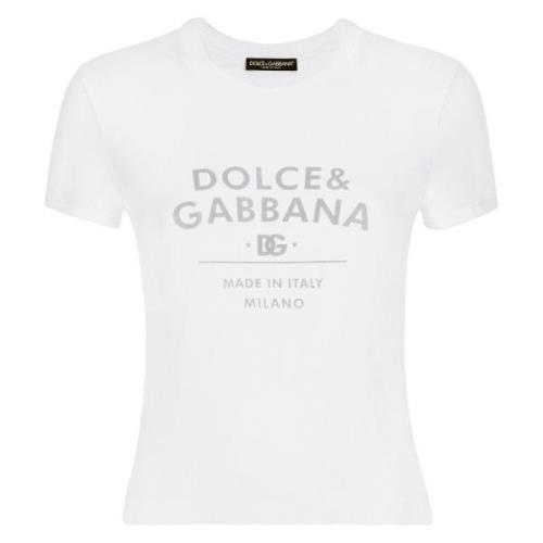 Dolce & Gabbana Retro T-shirt White, Dam