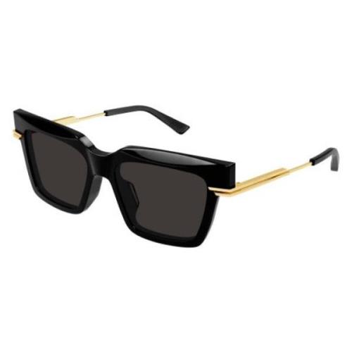 Bottega Veneta Women Rectangular Sunglasses Bv1242S Black, Dam