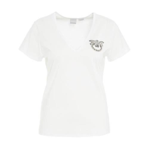 Pinko Vita T-shirts Polos för Kvinnor White, Dam