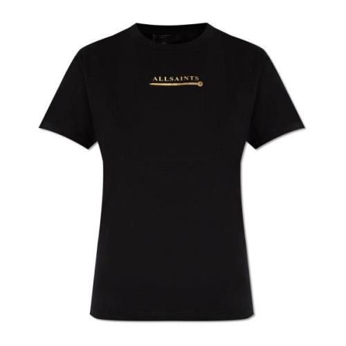 AllSaints ‘Perta’ T-shirt Black, Dam