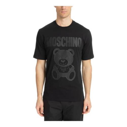 Moschino Abstrakt Logo Teddy Bear T-shirt Black, Herr
