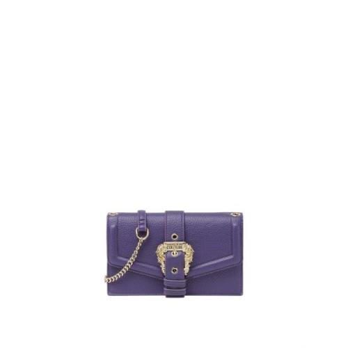 Versace Jeans Couture Lila Syntetisk Plånbok för Kvinnor Purple, Dam
