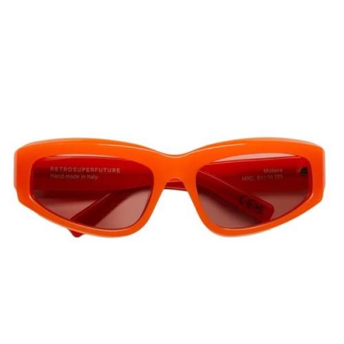 Retrosuperfuture Stiliga och säkra solglasögon Orange, Dam