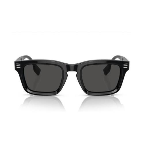 Burberry Modiga Rektangulära Solglasögon för Män Black, Dam