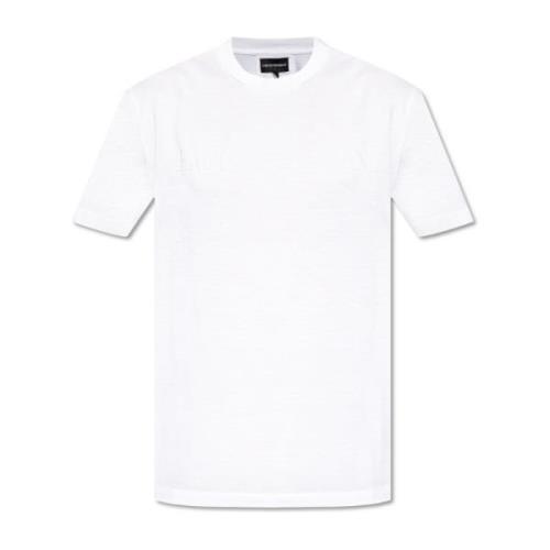 Emporio Armani T-shirt med logotyp White, Herr