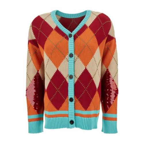 Semicouture MultiColour Broderade Sweaters Multicolor, Dam