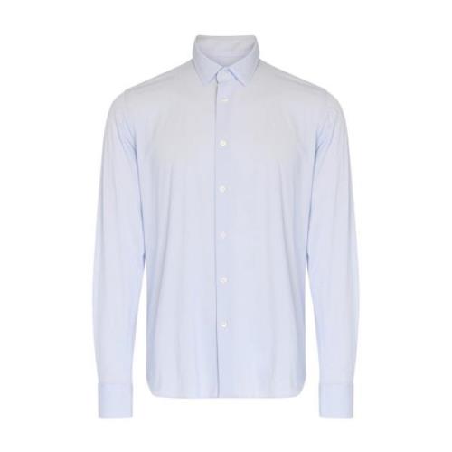 RRD Blå Jacquard Oxford Skjorta med Mikroprickar White, Herr