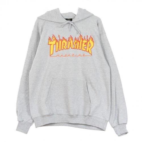 Thrasher flamma hoodie Gray, Herr