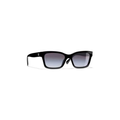Chanel Svarta solglasögon, originalfodral, rengöringsduk Black, Dam