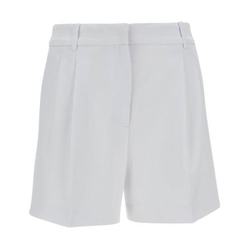 Michael Kors Högmidjade vita Bermuda shorts White, Dam