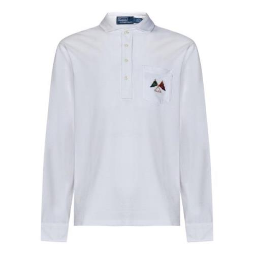 Polo Ralph Lauren Vita Polo T-shirts och Polos med Framlåsning White, ...