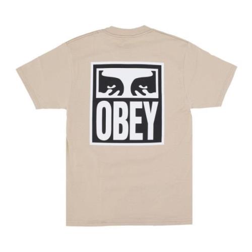 Obey Streetwear Eyes Icon 2 T-Shirt Beige, Herr