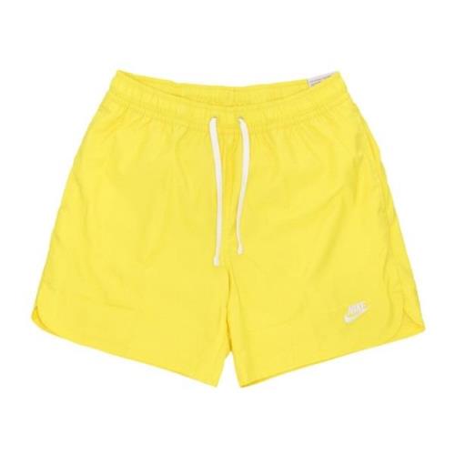 Nike Vävd Fodrad Flow Shorts Yellow, Herr
