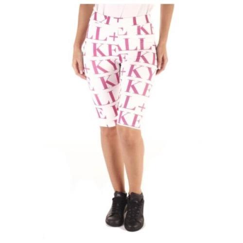 Kendall + Kylie Kort Leggings för Kvinnor Pink, Dam