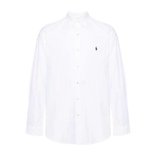 Polo Ralph Lauren Vit Button-Down Skjorta med Signatur Pony White, Her...