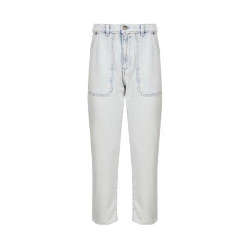 Pinko Denim Chinos Jeans White, Dam