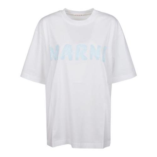 Marni Vit Lily T-shirt White, Dam