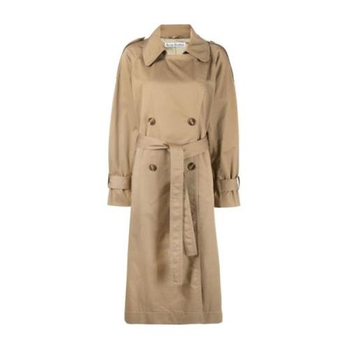 Acne Studios Klassisk Beige Trenchcoat Beige, Dam