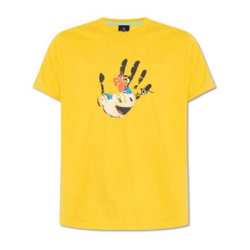 PS By Paul Smith Bomull T-shirt Yellow, Herr