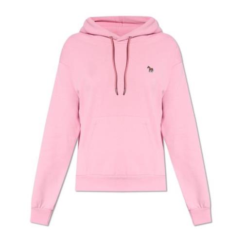 PS By Paul Smith Hoodie med logotyp Pink, Dam