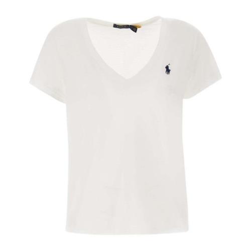 Ralph Lauren Vita Polo T-shirts och Polos White, Dam