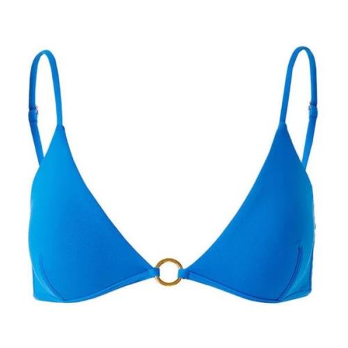 Melissa Odabash Cobalt Bikini Top med Gyllene Ringar Blue, Dam