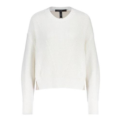 Marc Cain Round-neck Knitwear White, Dam