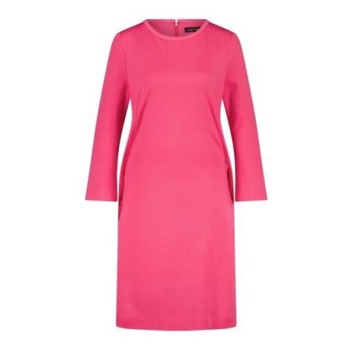 Marc Cain Bekväm Jerseyklänning med 3/4-ärmar Pink, Dam