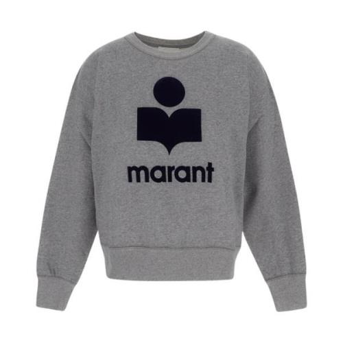 Isabel Marant Étoile Mjuk bomullsweatshirt för kvinnor Gray, Dam