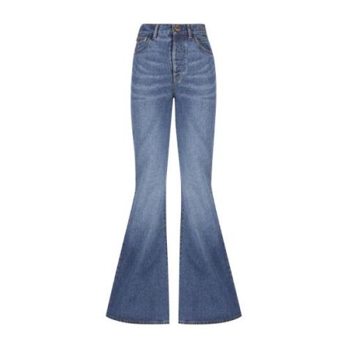 Chloé Blå Flare Jeans för Kvinnor Blue, Dam