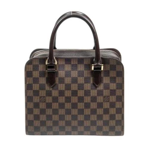 Louis Vuitton Vintage Pre-owned Canvas handvskor Brown, Dam