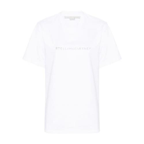 Stella McCartney Logo Print Vita T-shirts och Polos White, Dam