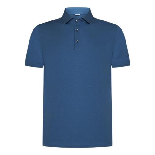 Malo Blå kortärmad T-shirt Blue, Herr