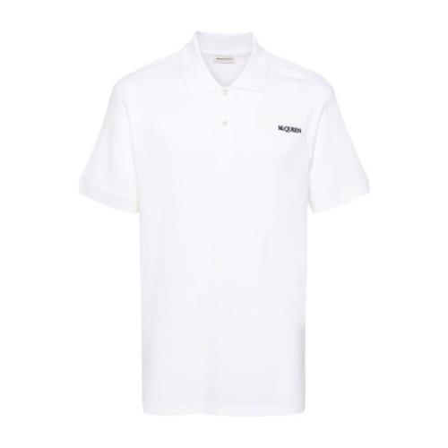 Alexander McQueen Vita T-shirts och Polos White, Herr
