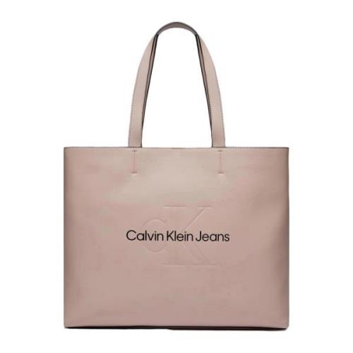 Calvin Klein Jeans Stilren Toteväska Pink, Dam