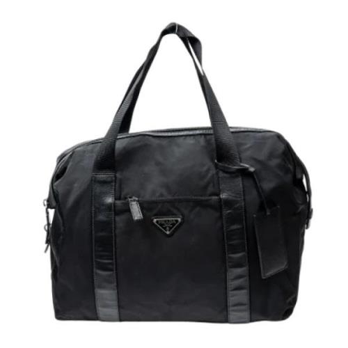 Prada Vintage Pre-owned Canvas prada-vskor Black, Dam