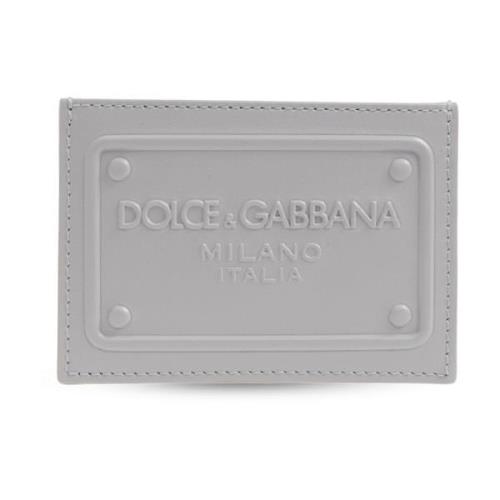 Dolce & Gabbana Korthållare med logotyp Gray, Herr