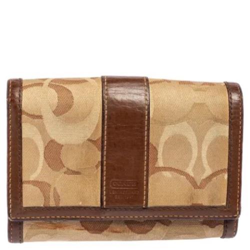 Coach Pre-owned Pre-owned Canvas plnbcker Brown, Dam