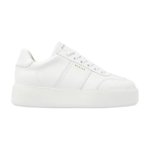 Nubikk Klassisk Wing Platform Sneaker White, Dam