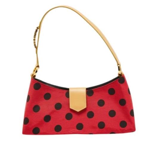 Moschino Pre-Owned Pre-owned Canvas handvskor Red, Dam